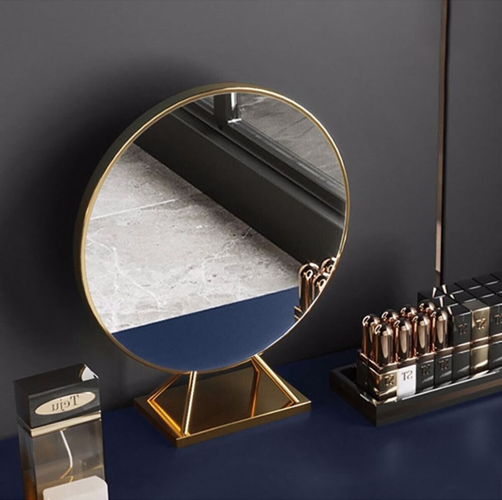 Arvell Vanita Modern Tuvalet Masası Mavi Set