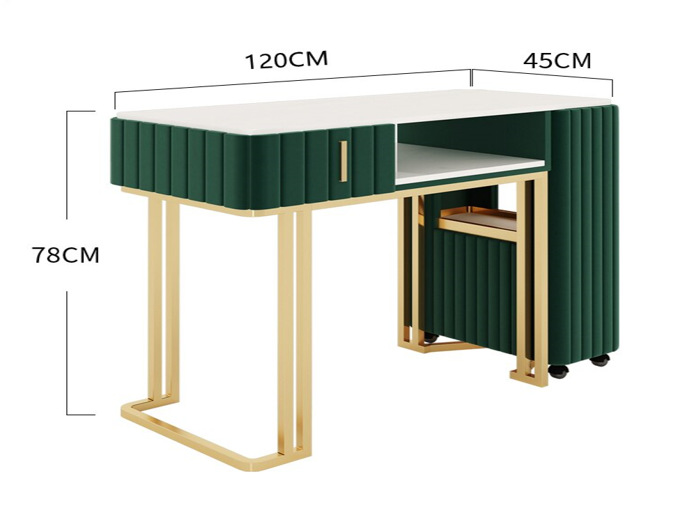 YEŞİL MANİKÜR PEDİKÜR TIRNAK MASASI